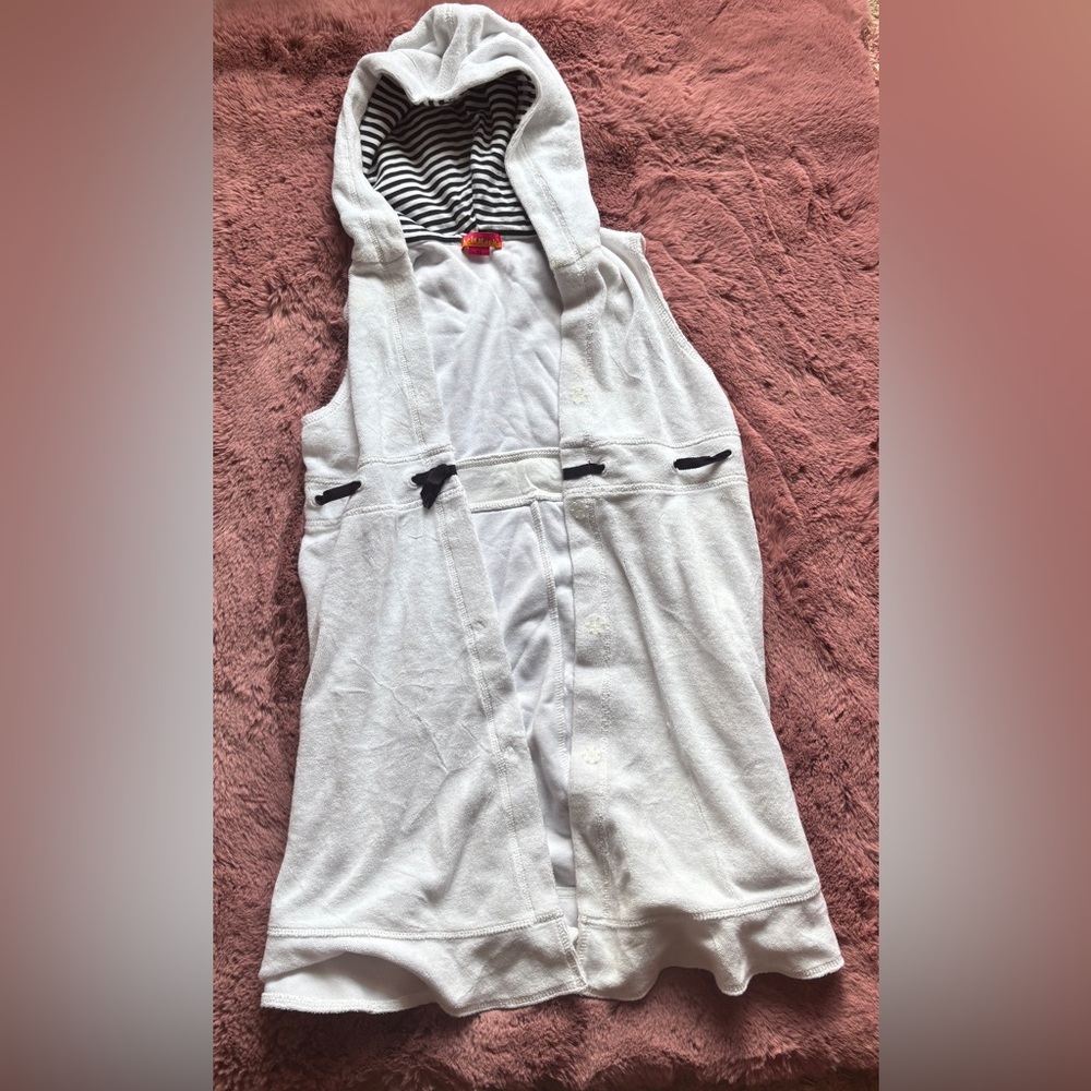 Kate Mack White Hooded Cover-Up